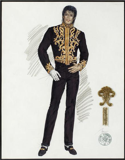 Michael jackson black and gold 2025 jacket