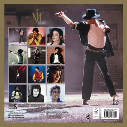 Michael Jackson 2016 Calendar back cover