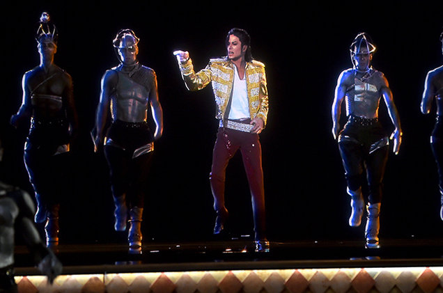 A holographic image of Michael Jackson performs onstage during the 2014 Billboard Music Awards at the MGM Grand Garden Arena on May 18, 2014 in Las Vegas, Nevada. Kevin Winter/Billboard Awards 2014/Getty Images