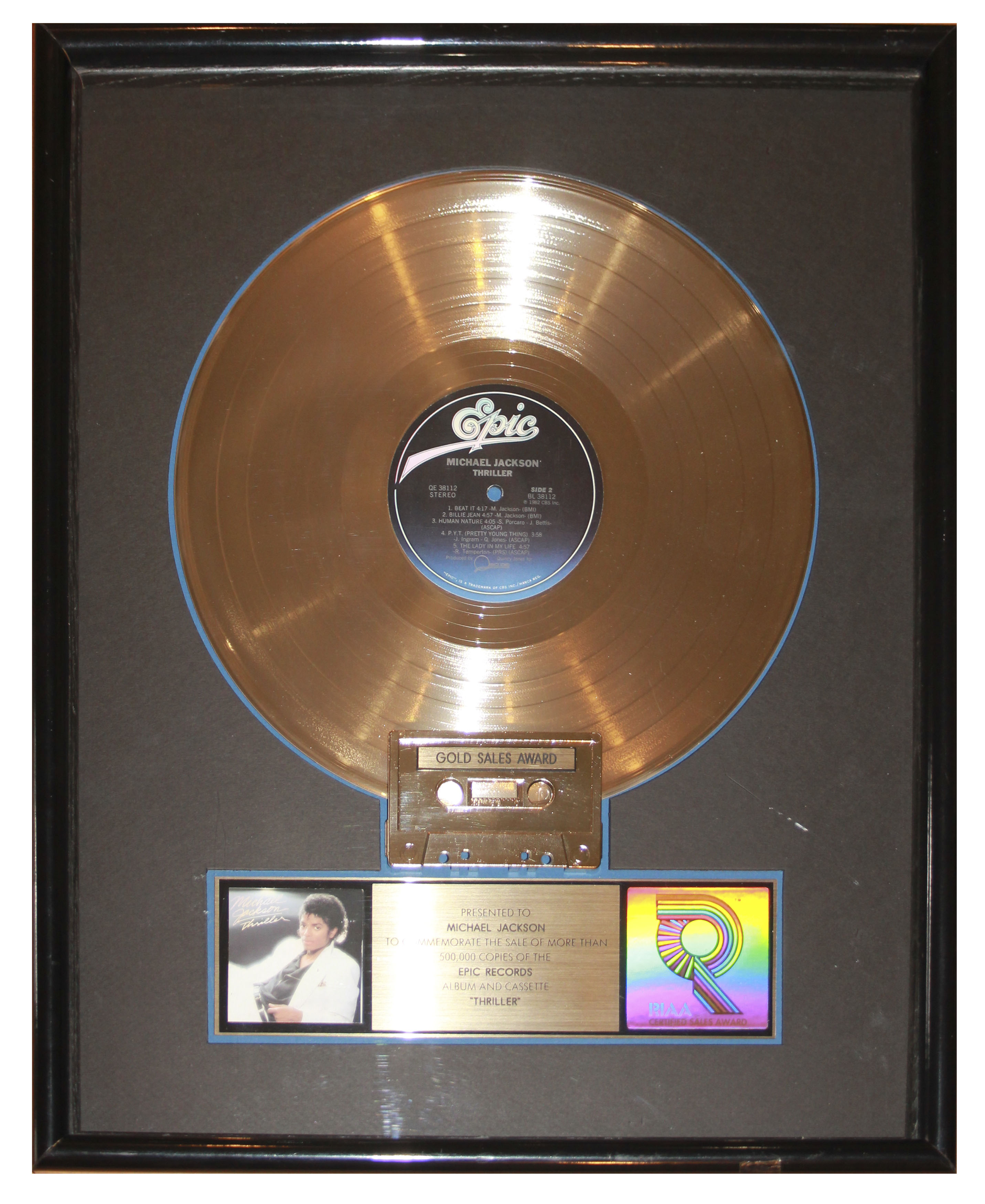 Michael Jackson's RIAA Gold Record for 'Thriller' to Be Auctioned