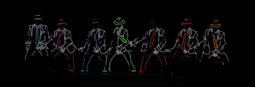 tredobbelt oprindelse Direkte Korean LED Dance Group performing Michael Jackson - MJVibe