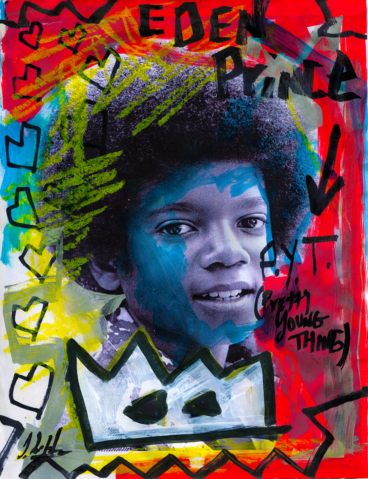 Courtesy of Domingo Zapata Domingo Zapata’s custom artwork for each of Eden Prince's cover of Michael Jackson’s “P.Y.T.”