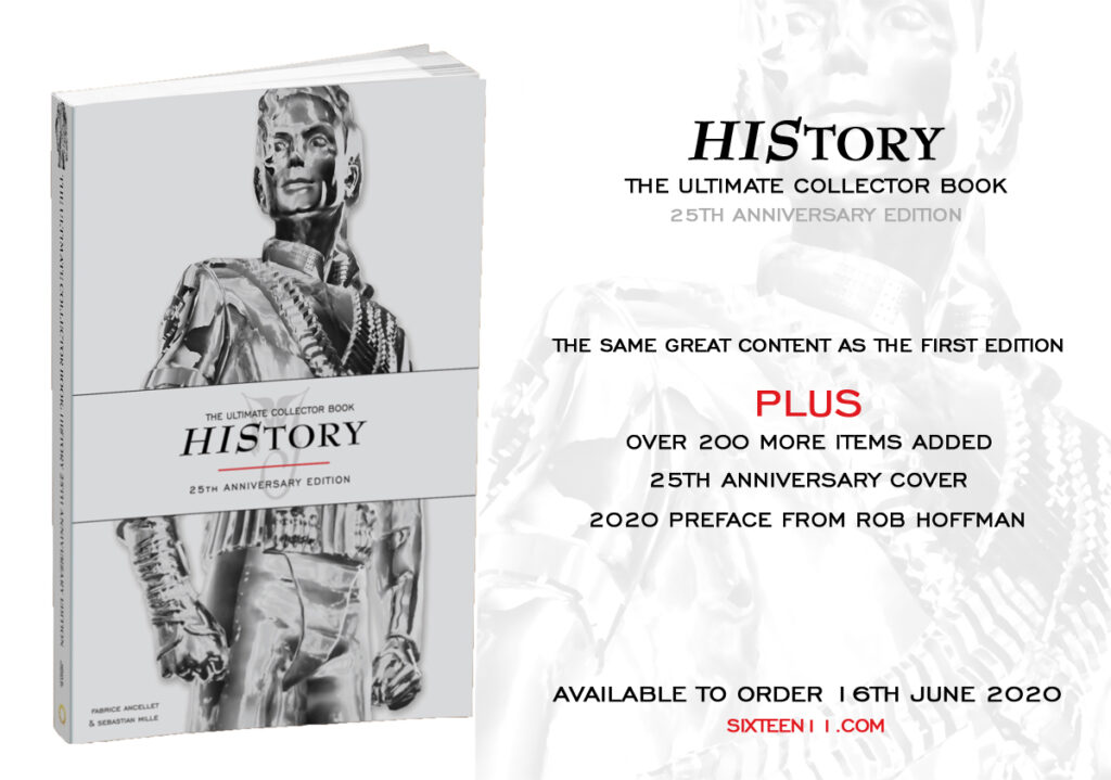 Collector, Collectors News, Merchandise, MJ Book, News HIStory 25th Anniversary Edition of the Ultimate Collector Book HIS25V-1024x719