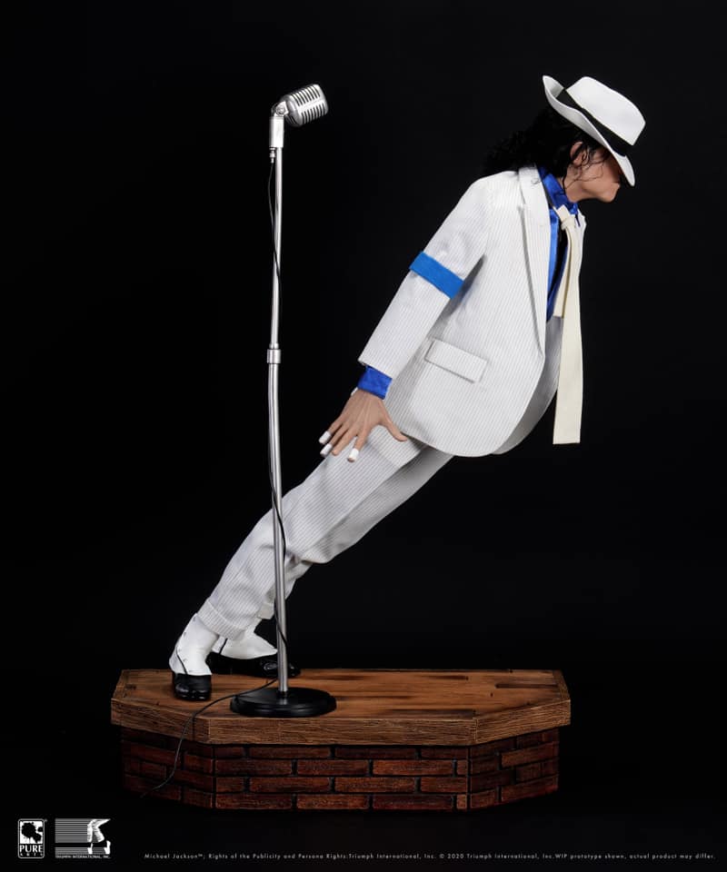 Michael Jackson MJ PVC Smooth Criminal Moonwalk Modell Bewegliche Actionfigur DE 