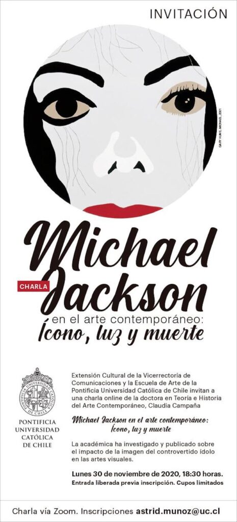 Michael Jackson: Contemporary Art Talk en ligne CharlaMJKartecontem-465x1024