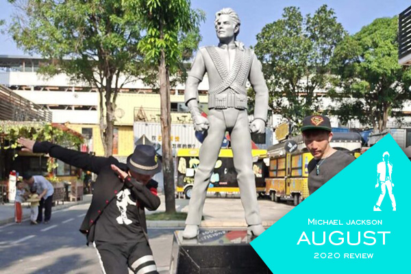 MICHAEL JACKSON - REVUE DE L'ANNÉE 2020 MJ-statue-china-august