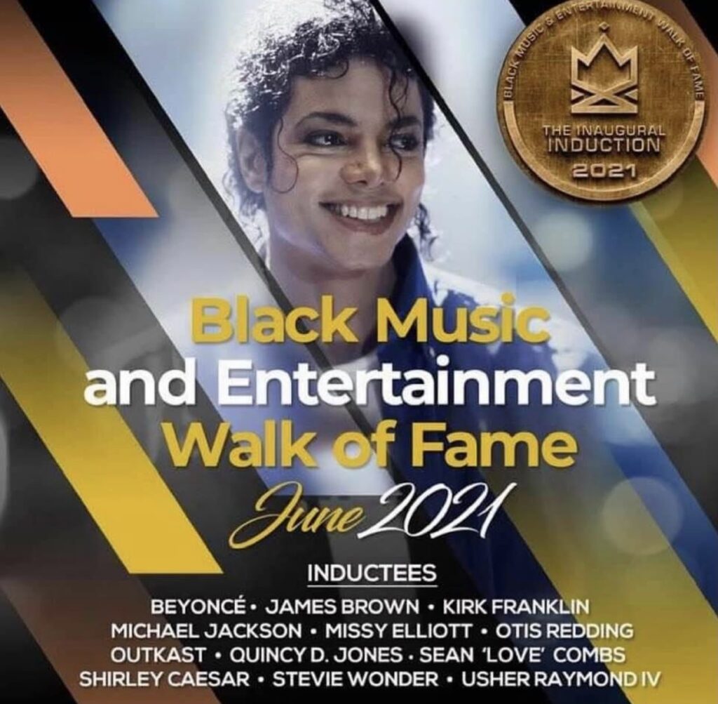 Le Black Music & Entertainment Walk of Fame intronise Michael Jackson  BMEWOF00-1024x1003