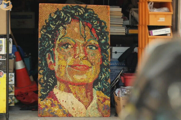 Un homme a retrouvé un portrait perdu de Michael Jackson Jelly Beans  Beans-696x464