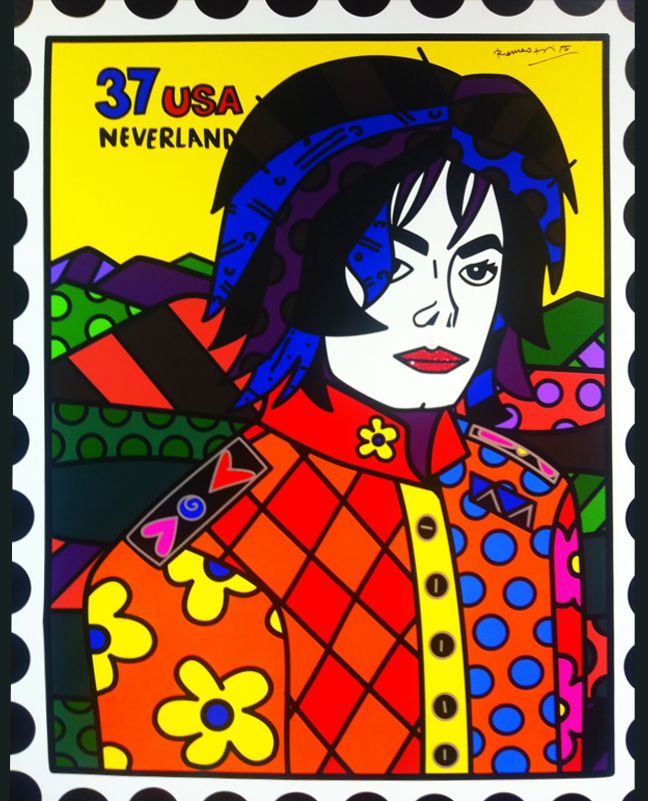 MJ Fan expose son imprimé Romero Britto au Japon  Romero02