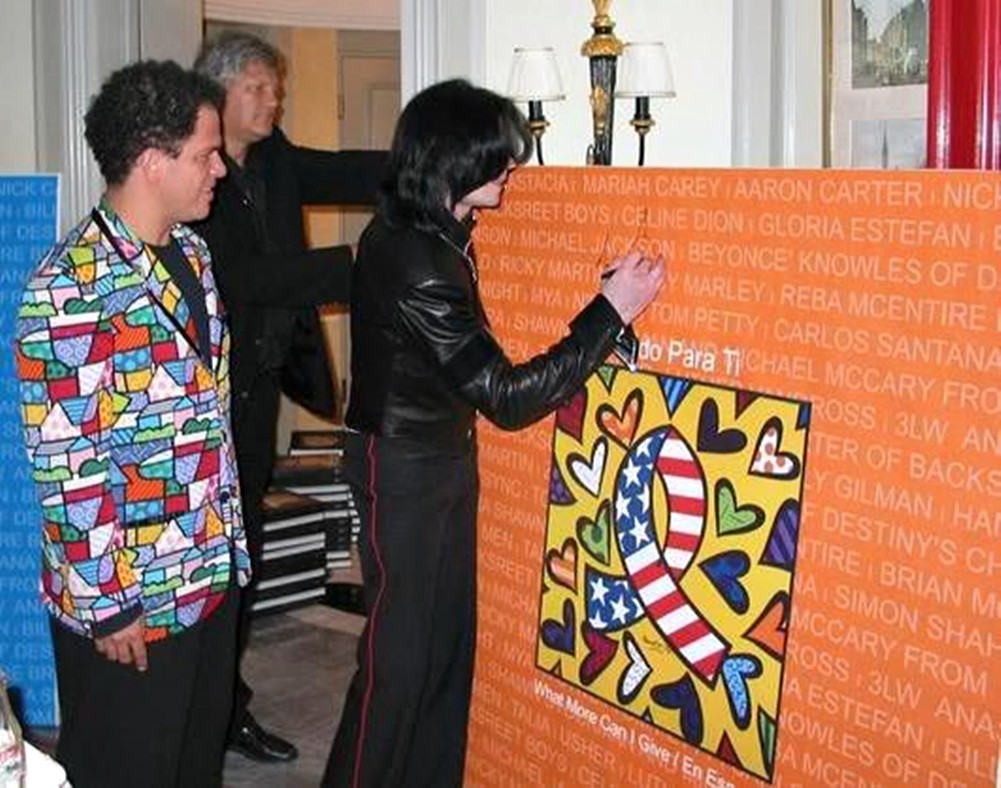 MJ Fan expose son imprimé Romero Britto au Japon  Romero04