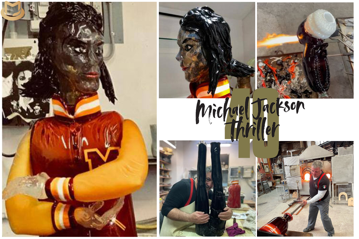 Sculptures & Figurines - Objects of Art glass - Various Collections: Michael  Jackson MJ Singing Murano Glass Sculpture