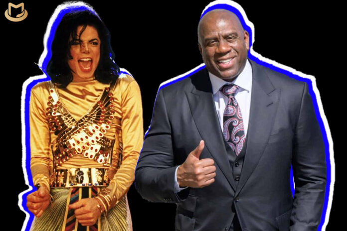 Comment Michael Jackson a obtenu Magic Johnson sur "Remember The Time" MJ-and-MJ-696x464