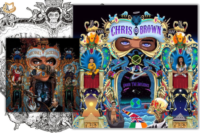 Le portrait de Michael Jackson par l'artiste japonais Yoshitomo Nara sera mis aux enchères pour 5,6 millions de dollars Dangerous-Chris-Brown-696x464