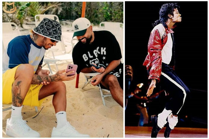 Lewis Hamilton montre son nouveau tatouage de Michael Jackson Lewis-Hamilton-696x464