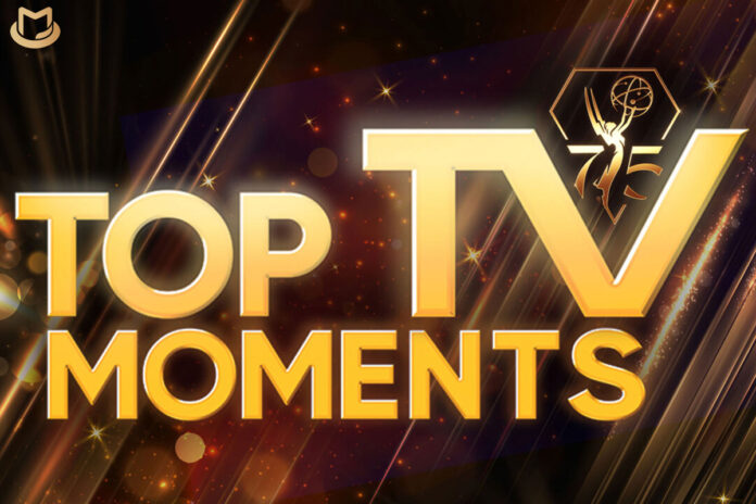 « Thriller » dans le Top 75 des moments télévisés américains les plus marquants Top-TV-Moments-01-696x464