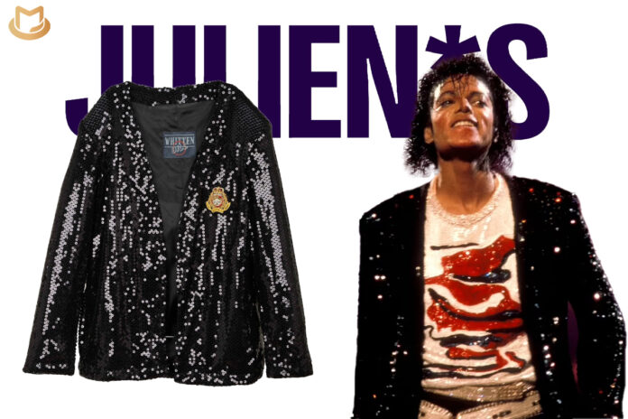 Le « Victory Tour » de Billie Jean de Michael Jackson sera mis aux enchères Julien-MJ-Billie-Jean-Victory-jacket-696x464