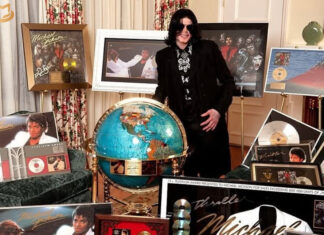 Newly Surfaced 2009 Photos Show Michael Jackson with His Iconic Thriller Awards